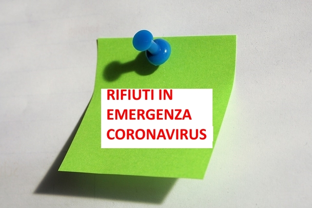 Come raccogliere e gettare i rifiuti domestici in emergenza coronavirus e nuova pagina sintesi informazioni
